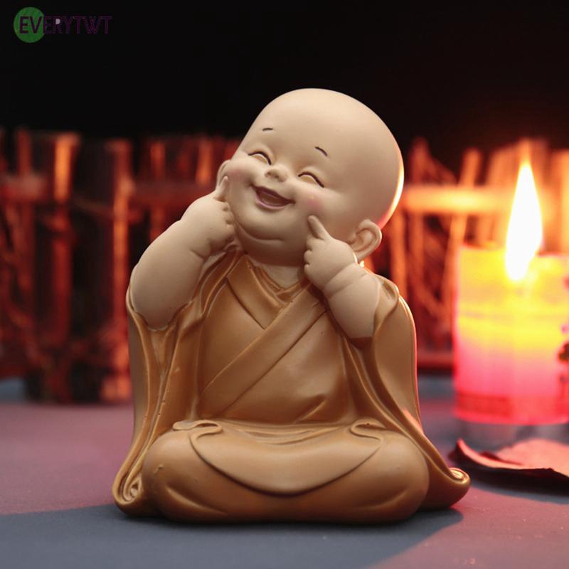 Buddha Small Monk Guanyin Home Decor Ornament Statues Ornament Sculpture Resin