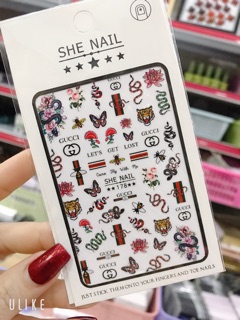 Sticker Gucci nhiều hình mới HOT