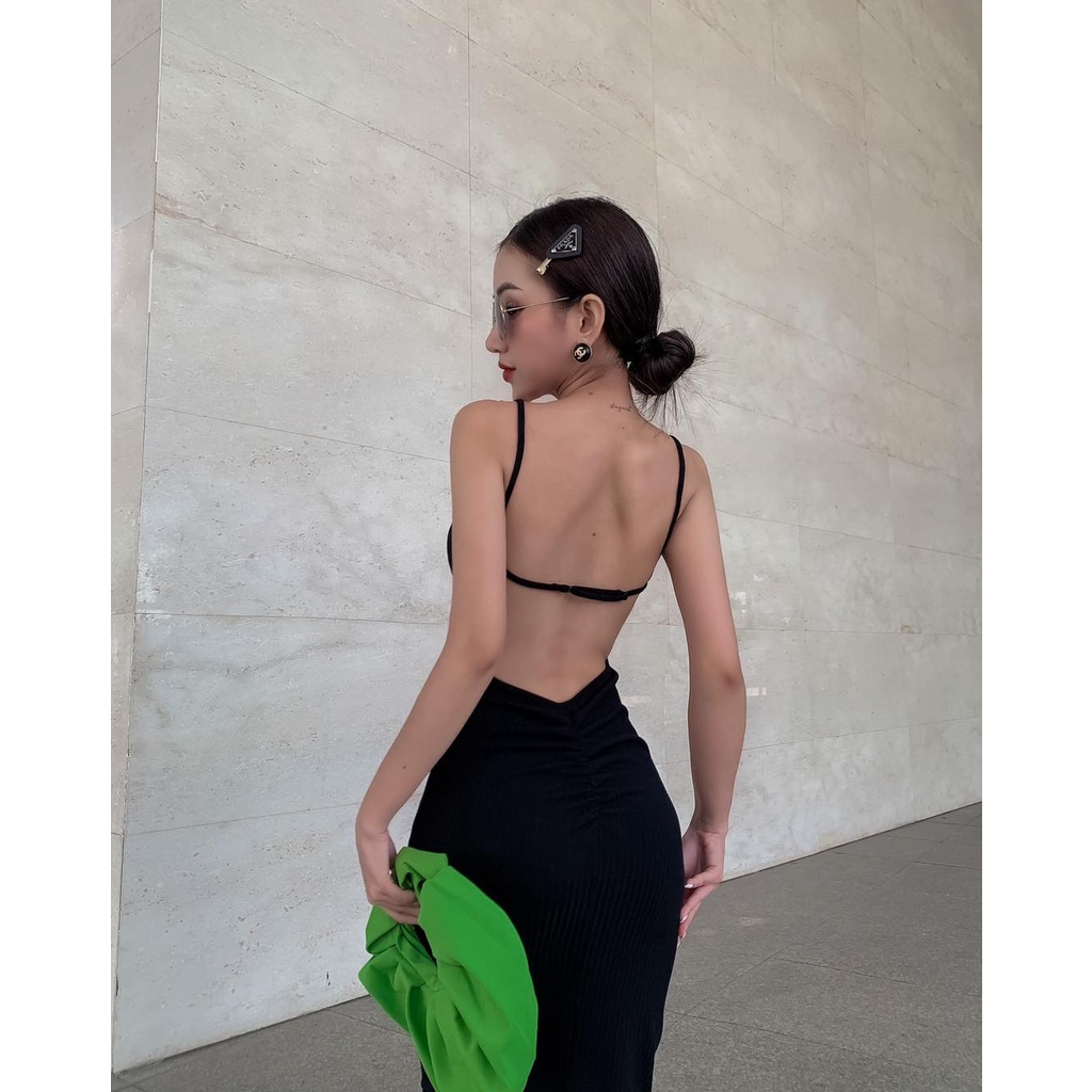 Đầm Body Dài Hở Lưng 3121