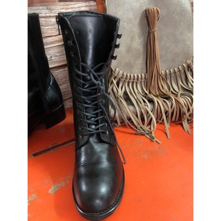 Giày bốt chiến binh da thật size 37 ben trong lót da