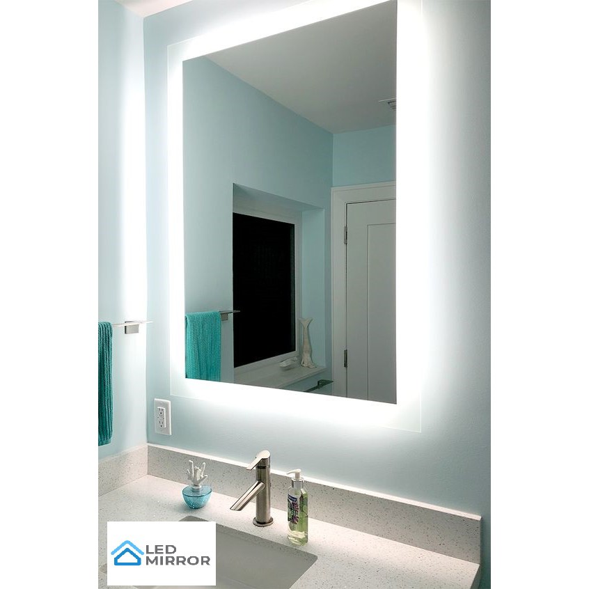 Gương led cảm ứng-Gương led lavabo-Gương treo tường nhà tắm-Gương bàn trang điểm-Gương led chữ nhật-Gương soi chữ nhật