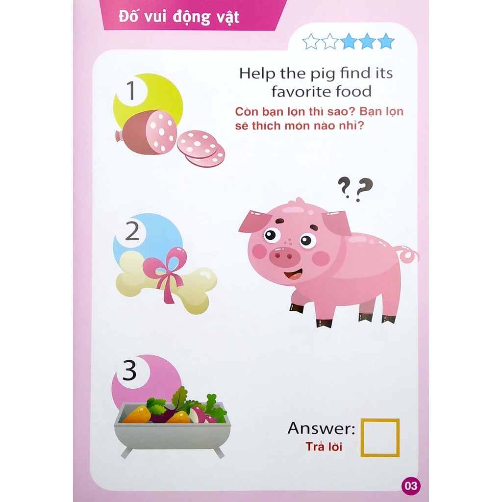 Sách Animal Quiz! - Đố Vui Động Vật IQ - EQ - CQ - Tập 2 (Song Ngữ Anh - Việt)