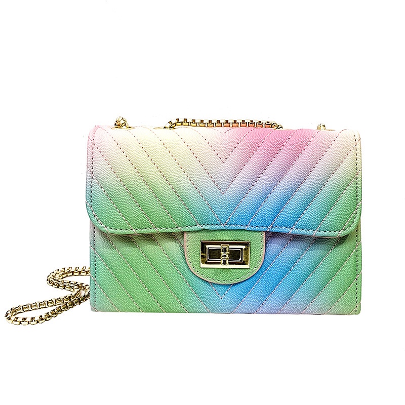 Túi Đeo Vai Hình Vuông Cỡ Nhỏ Có Khóa Cài Phong Cách Hàn Quốc Thời Trang Cho Nữ