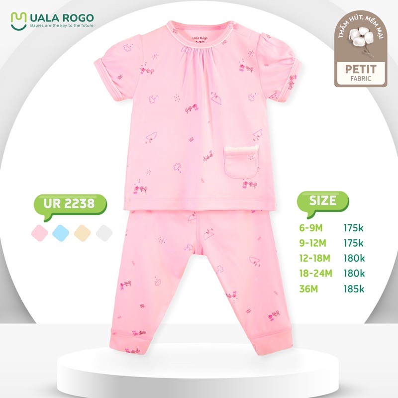 bộ cộc tay quần dài UALAROGO (6m-3y)