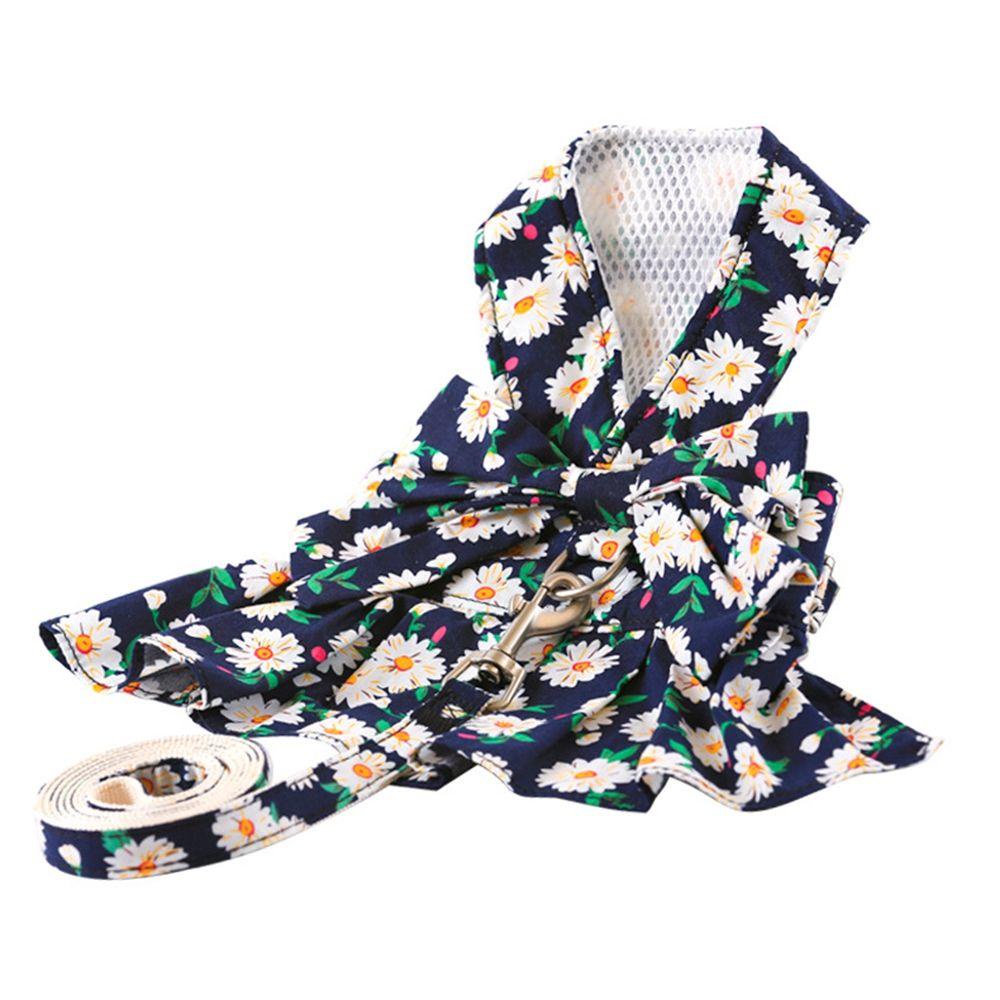 Vòng Đeo Cổ Chống Mài Mòn In Họa Tiết Caro / Hoa Dễ Thương Tùy Chỉnh Kèm Nơ Xinh Xắn Cho Cún Cưng