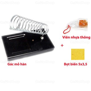 Bộ Gác mỏ hàn + Miếng bọt biển + Nhựa thông
