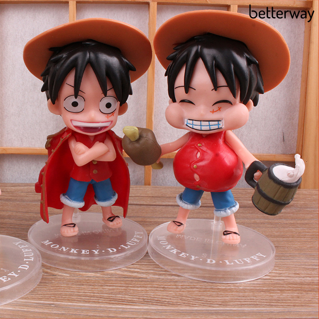 Set 3 Mô Hình Nhân Vật Luffy Đồ Chơi Chất Lượng Cao