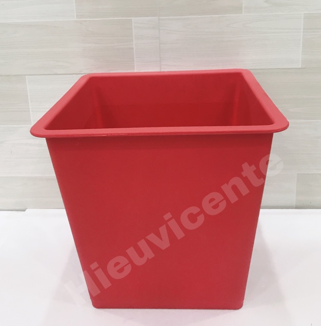 (SIZE NHỎ) CHẬU NHỰA VUÔNG 30*30*28cm TRẮNG,ĐEN,XANH,ĐỎ