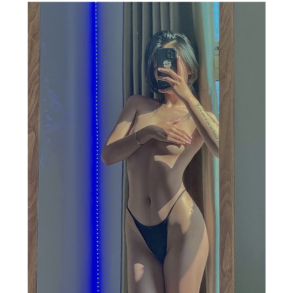 CK066 Quần lót T-string thun su cao cấp phối ren KELLY WANG