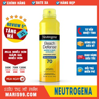 Kem xịt chống nắng Neutrogena Beach Defense SPF 70 (184g)