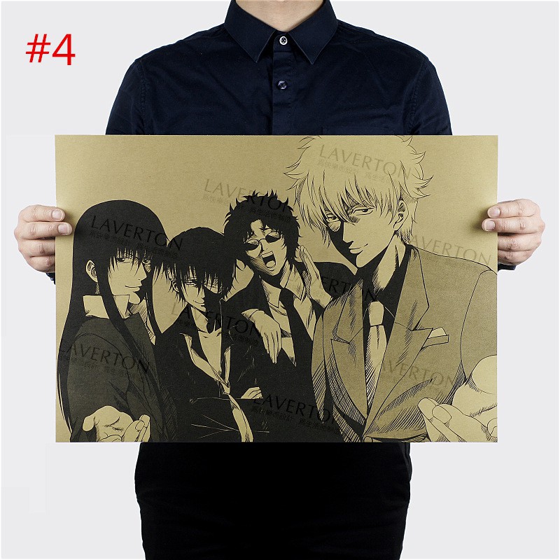 Poster phim Anime gintama phong cách Nhật Bản