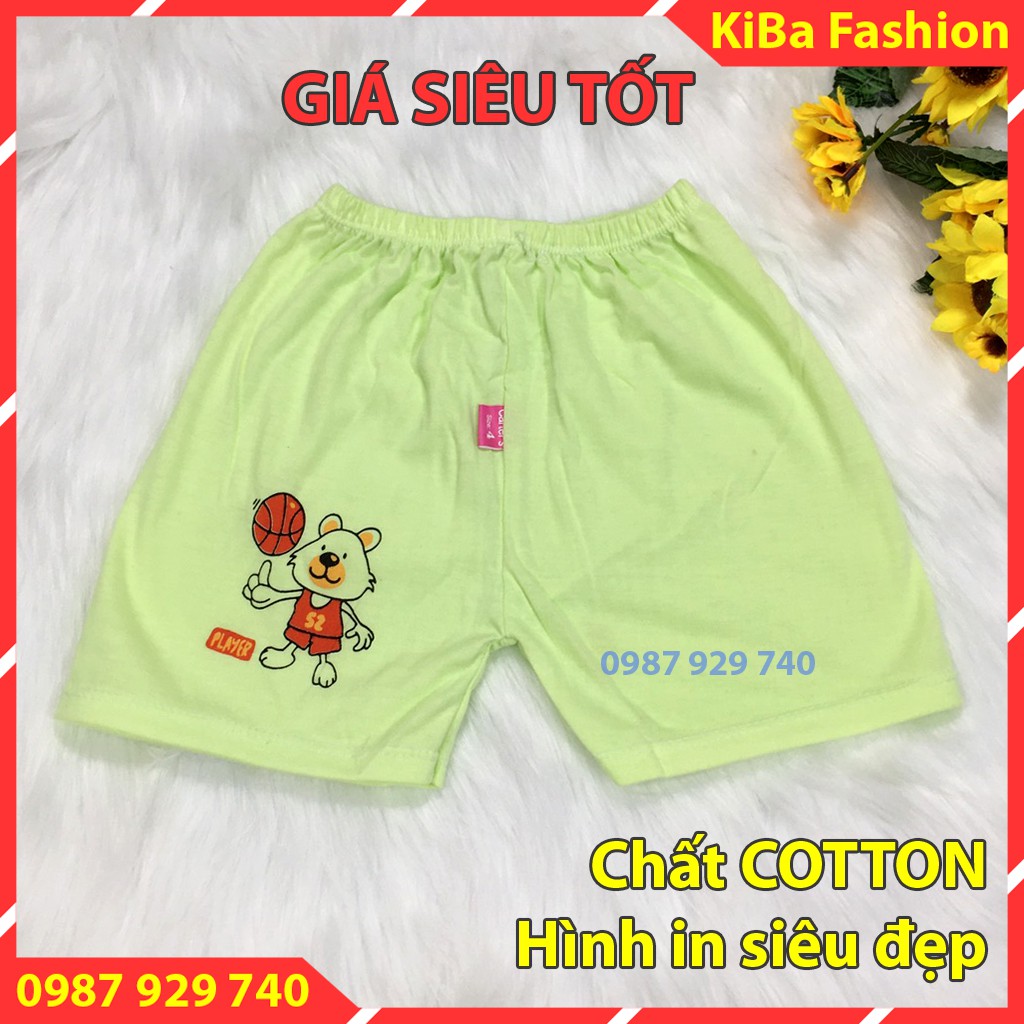 COMBO 20 QUẦN ĐÙI 100% COTTON cho bé trai bé gái từ 3-12kg QĐCKF KIBA Fashion