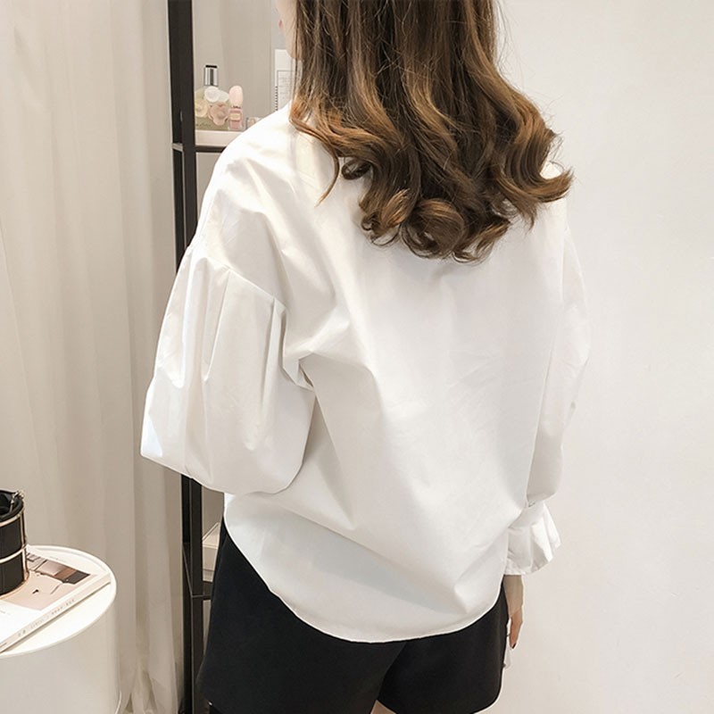 Áo sơ mi tay dài cổ bẻ phong cách Hàn Quốc | BigBuy360 - bigbuy360.vn