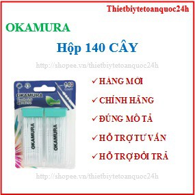 Okamura - Tăm nhựa vệ sinh răng miệng Okamura chất lượng Nhật Bản (Túi120 cây/140 cây)