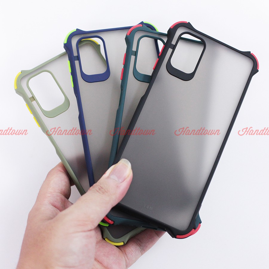 Ốp Lưng Chống Sốc Nhám Samsung Galaxy M51 M 51 Viền Màu Thời Trang TPU Viền Dẻo Lưng Cứng H201114