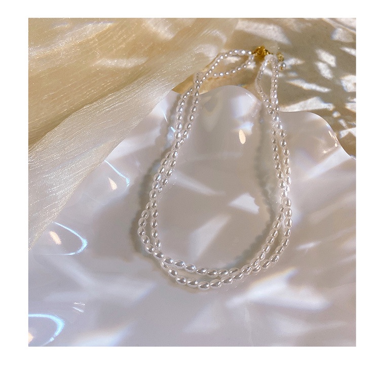 Vòng cổ Hai Lớp Phối Ngọc Trai Phong Cách Cổ Điển Sang Trọng 2022