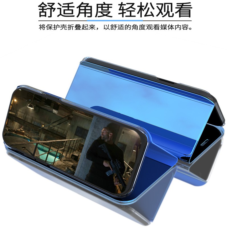 Ốp Điện Thoại Nắp Lật Tráng Gương Thông Minh Cho Sony Xz5 / Xz4 / Xz3 / Xz / Xperia