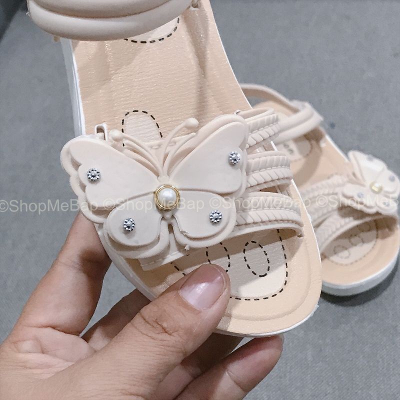 Sandal đi mưa đế casu quai nhựa siêu mềm cho bé gái