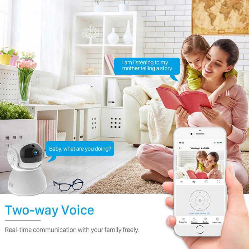 Camera Giám Sát 2.4g / 5g Wifi Ip 1080p Hh Kèm Phụ Kiện