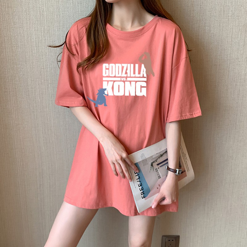 NRVP Áo Thun Ngắn Tay Form Rộng Mẫu 2021 Theo Phong Cách Hàn Quốc Dành Cho Nữ