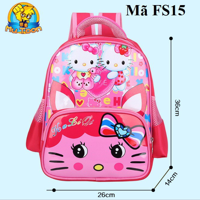 Siêu giảm giá cực shock [NHẬP MKB04 GIẢM 10%] Ba lô Doraemon, hello kitty, siêu nhân đi học cho bé