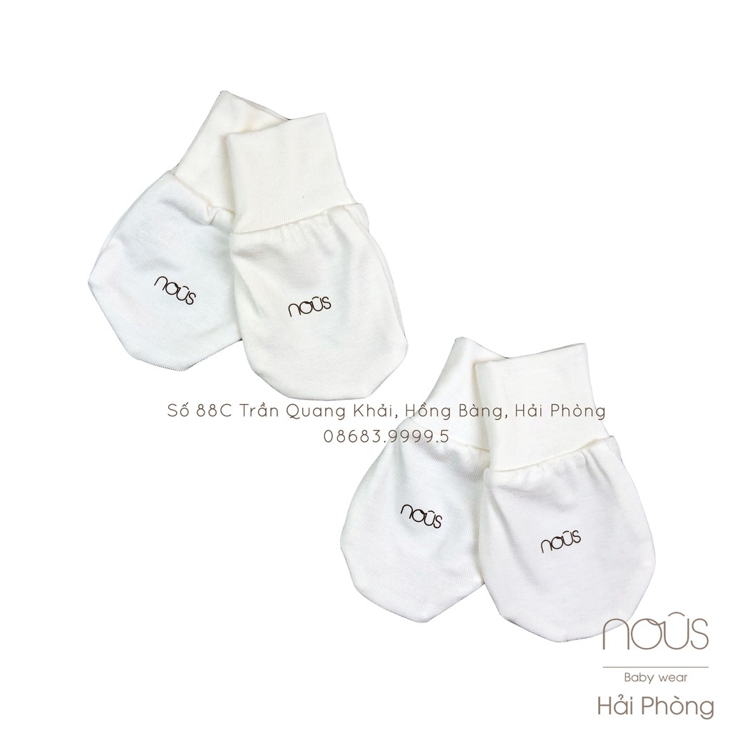Set 2 Đôi Bao Tay Trắng Nous