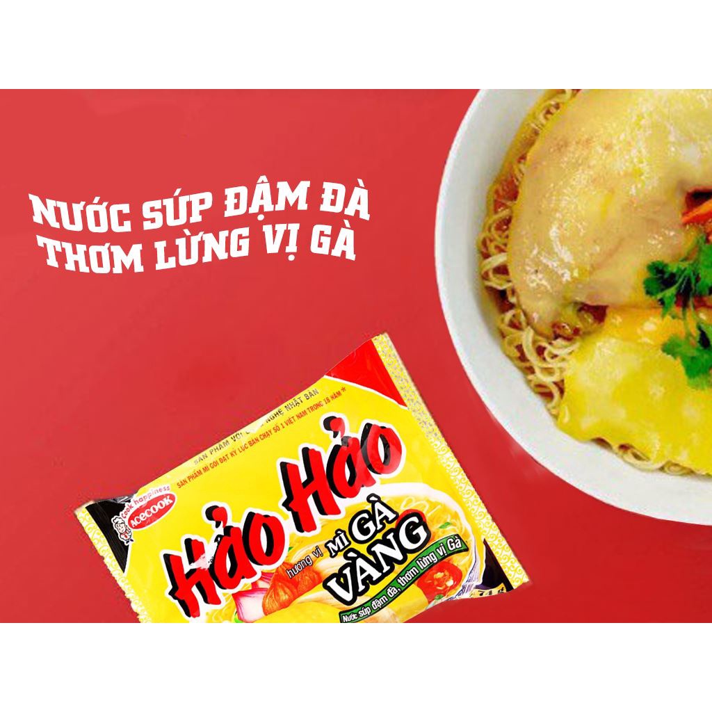 Thùng 30 gói Mì Hảo Hảo vị gà vàng
