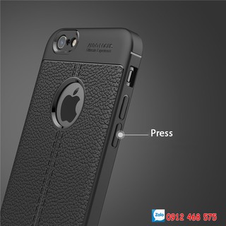 Ốp lưng Iphone 6 Plus / 6S Plus vân da cao cấp Auto Focus