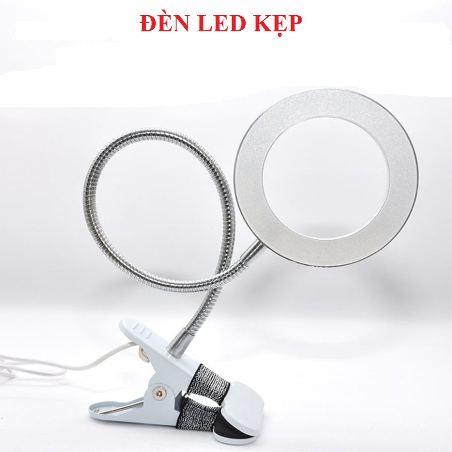 Đèn led mini kẹp bàn nối mi, đèn led kẹp bàn làm nail,học tập,đèn đa năng