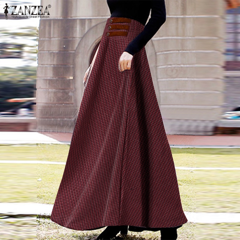Chân váy maxi Zanzea khóa kéo thời trang dành cho nữ