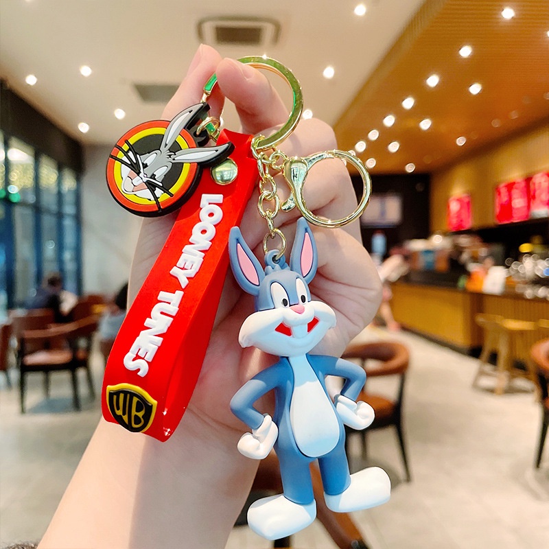 Móc Khóa Hình Thỏ Hoạt Hình Đáng Yêu