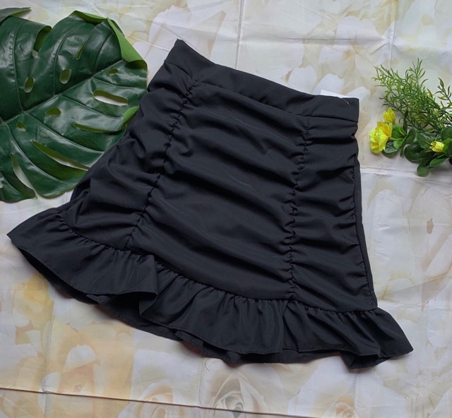 [Mã FASHIONT4WA2 giảm 10K đơn 50K] Chân váy nhún hai bên - hình thật | BigBuy360 - bigbuy360.vn