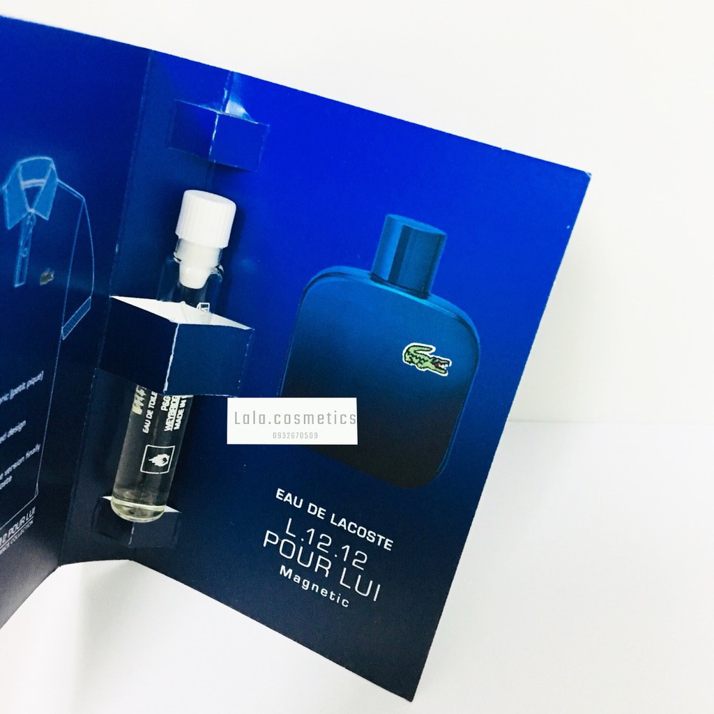 [ Vial ] Nước hoa Vial Lacoste L.12.12 Magnetic 1,5ml | Thế Giới Skin Care
