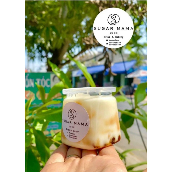 Hủ nhựa trong 120ml làm sữa chua thân vuông nắp nhựa