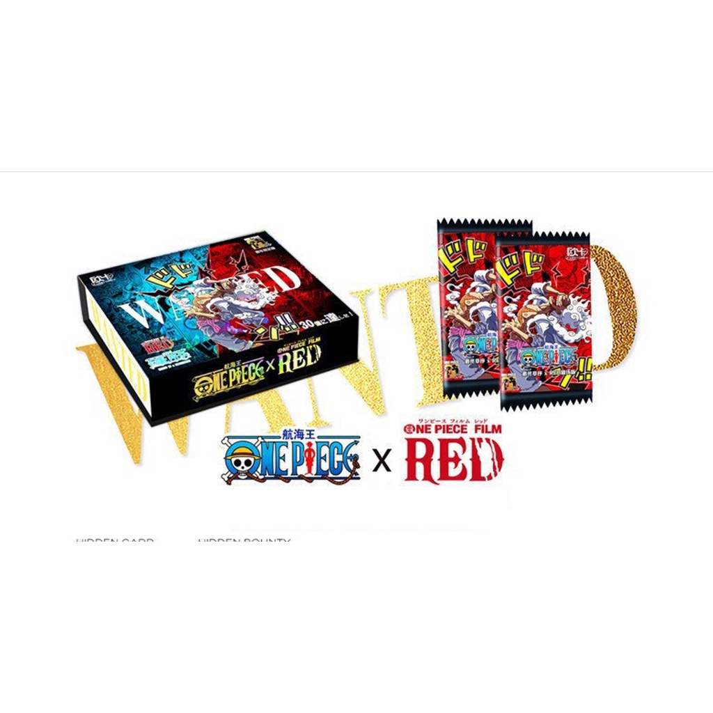( M120 ) Pack card nhân phẩm ONE PIECE WANTED RED anime chibi set ảnh thẻ gacha ĐẢO HẢI TẶC