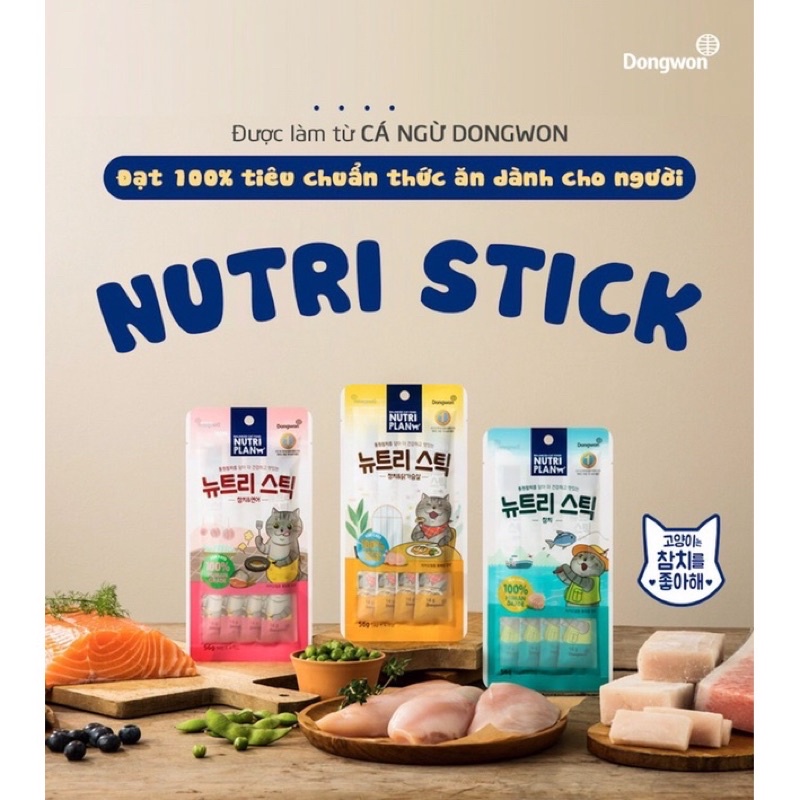 Súp thưởng Nutri Plan Stick cho mèo túi 4 thanh