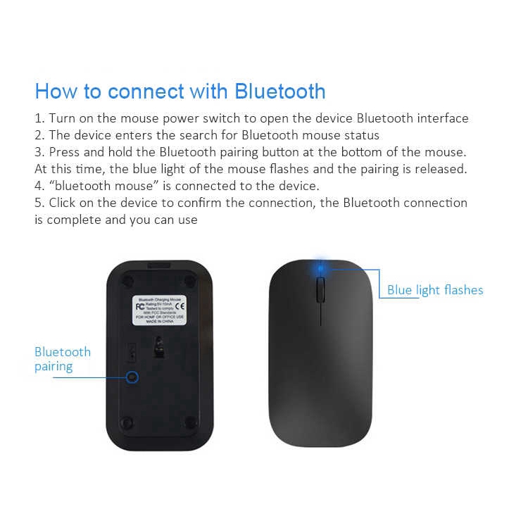 Chuột quang không dây Bluetooth 3.0 có thể sạc lại siêu mỏng cho máy tính xách tay Microsoft