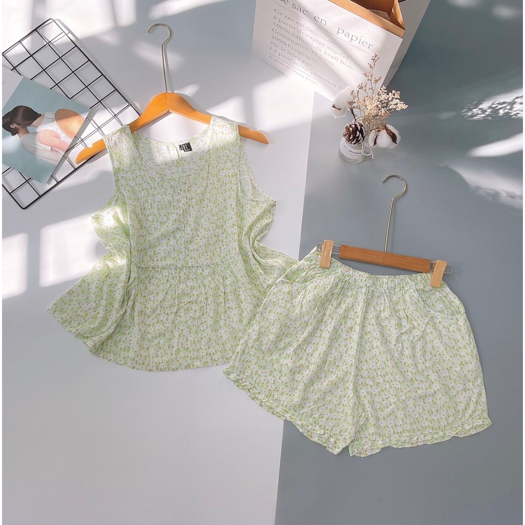 Bộ đùi Baby Doll chất tole lanh VNXK