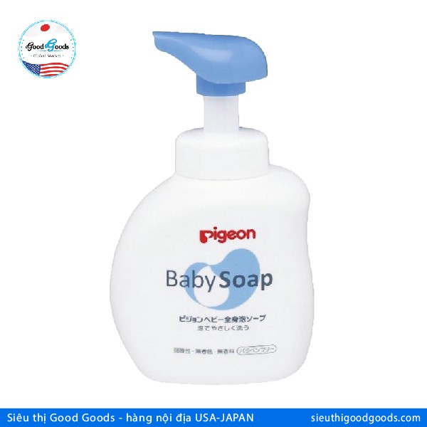 Sữa tắm Pigeon Baby Soap màu xanh 500ml- Chai