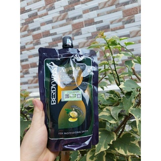  Kem ủ tóc hấp tóc Colagen Berdywins hương nước hoa agan giúp phục hồi tái tạo tóc hư tổn 500ml 