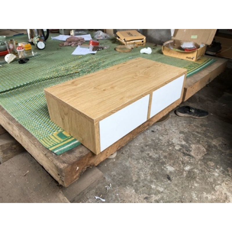 - Bàn Trang Điểm Gỗ Treo Tường - Hộc ngăn kéo đôi treo tường-Hàng ĐÃ LẮP SẴN