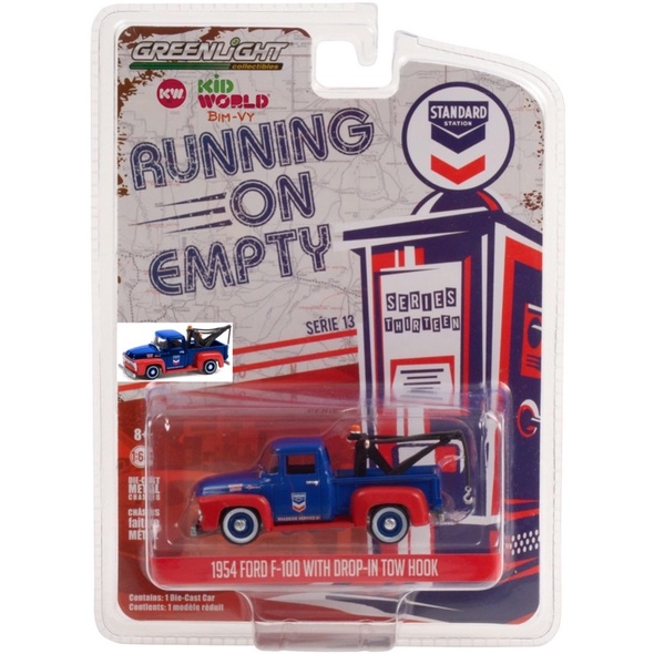 Xe mô hình GreenLight Running On Empty Series 13 Bán tải 1954 Ford F-100 With Drop-In Tow Hook 41130-A.