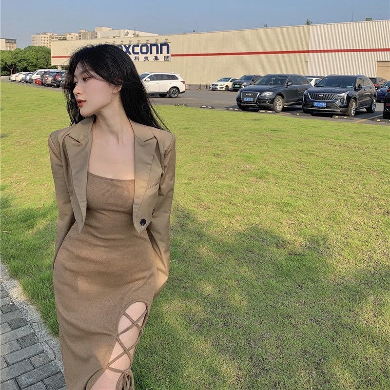 Set Đầm Thiết Kế Cổ Điển Thời Trang Mùa Hè Cho Nữ