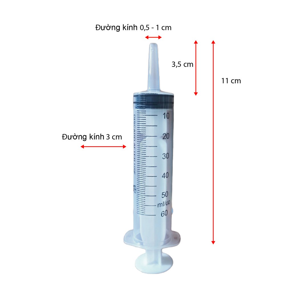 Bơm Tiêm Xi- lanh 50 ml/cc Vinahankook vô trùng