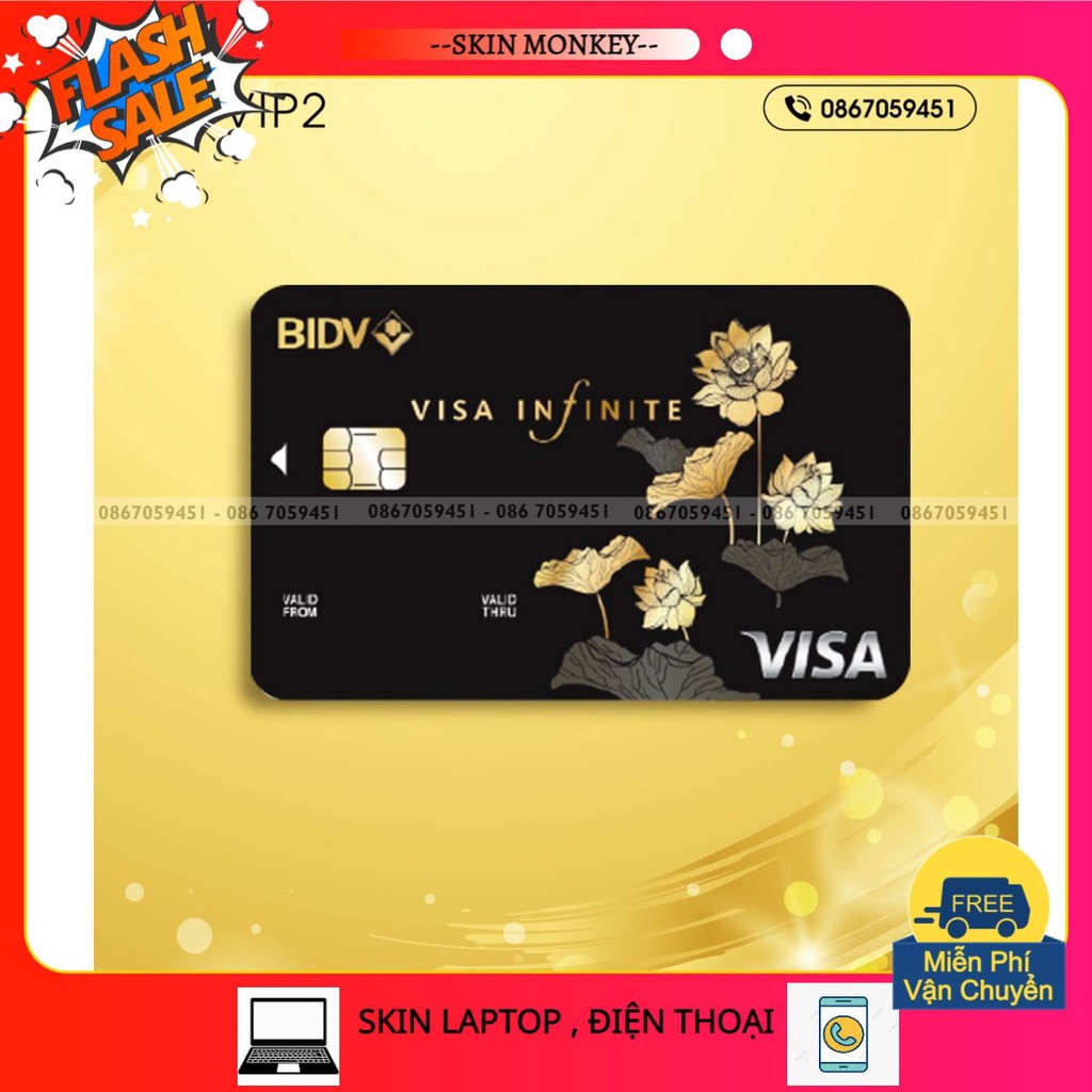 TonyNguyenSkin | Miếng Dán Skin Thẻ ATM, Thẻ Ngân Hàng, Thẻ Xe, Thẻ Chung Cư in hình THẺ VIP ĐEN