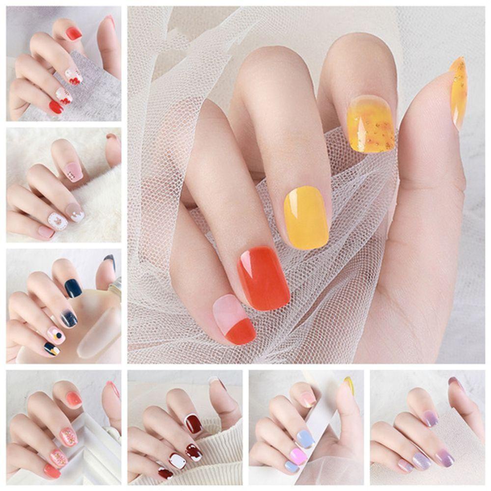 Bộ 24 Móng Tay Giả Hình Chữ T Che Phủ Toàn Diện Tháo Rời Được