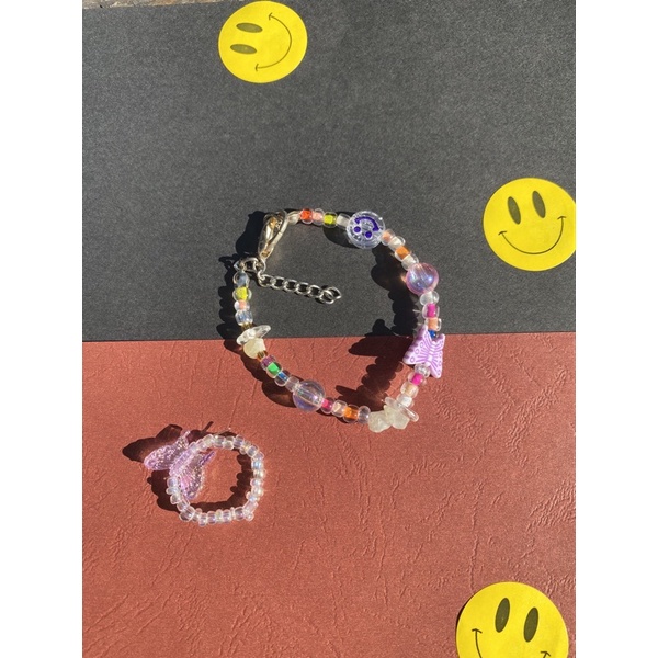 Set vòng tay nhẫn xinh xắn