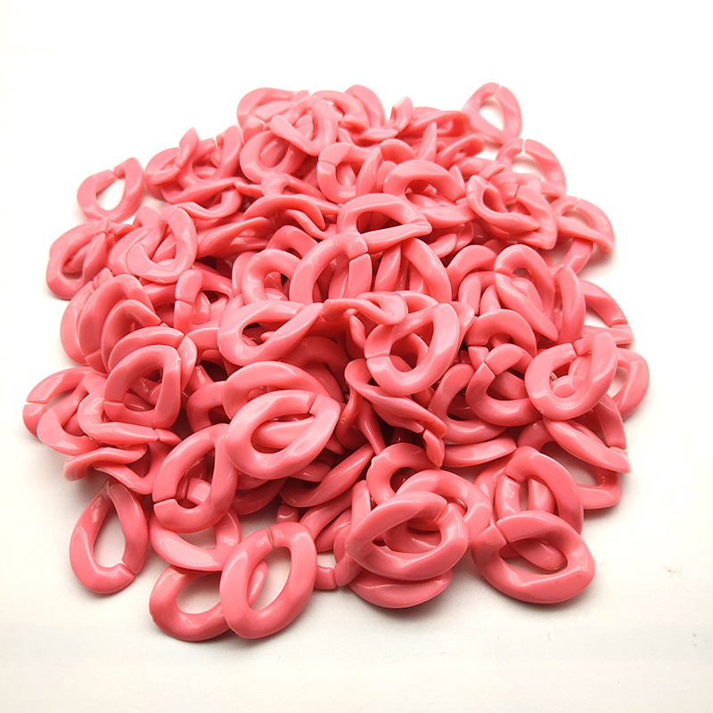 Set 50 vòng khóa nhựa Acrylic 17x23mm chuyên dụng