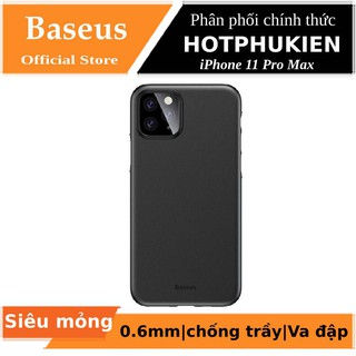 Ốp lưng siêu mỏng 0.3mm cho iPhone 11 Pro Max (6.5 inch) Hiệu X-level Wing Case có gờ bảo vệ Camera - Hàng chính hãng