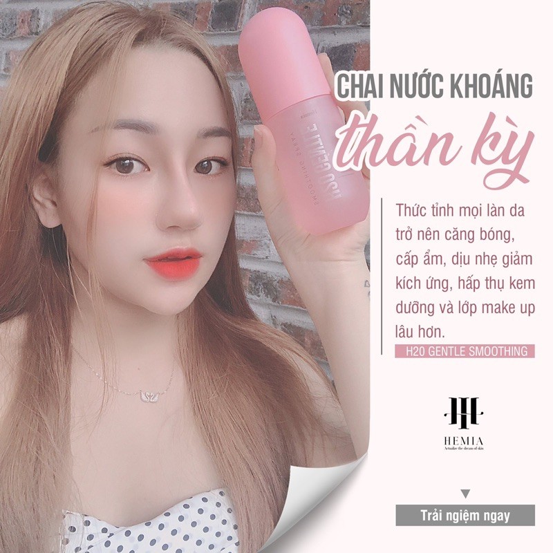 Xịt khoáng căng bóng DNA cá tầm H20 gentle cấp ẩm, làm dịu da, bảo vệ lớp trang điểm | BigBuy360 - bigbuy360.vn